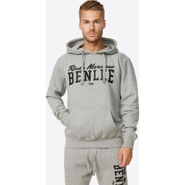 Felpa Con Cappuccio Da Uomo Regular Fit Stronghurst Marl Grigio/Nero Xxl Benlee-image