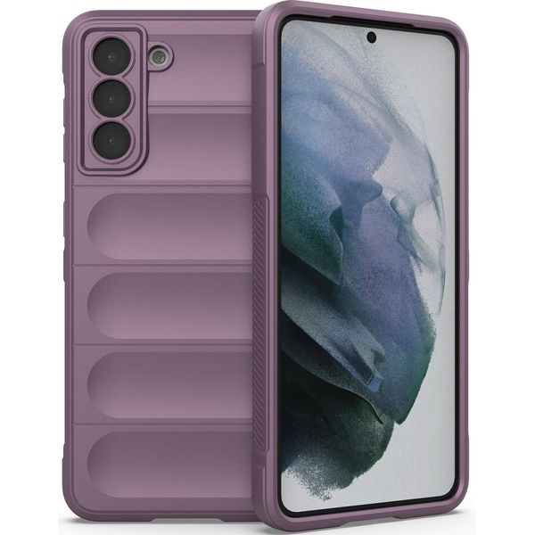 Custodia Samsung S21 5G, Custodia Protettiva In Silicone Tpu Morbido Antiurto Per Samsung Galaxy S21 5G Viola-image