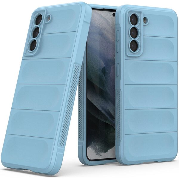 Custodia Samsung S21 5G, Custodia Protettiva In Silicone Tpu Morbido Antiurto Per Samsung Galaxy S21 5G Blu-image