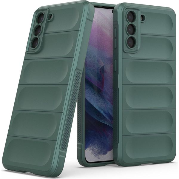 Custodia Samsung S21+ 5G, Custodia Protettiva In Silicone Tpu Morbido Antiurto Per Samsung Galaxy S21 Plus 5G Verde-image