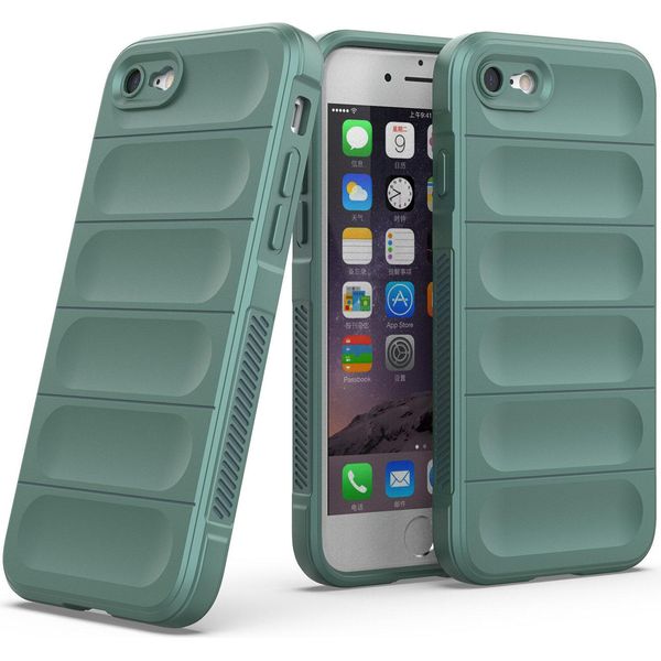Custodia Iphone Se 2022, Custodia Protettiva In Silicone Tpu Morbido Antiurto Per Iphone Se 2022/SE 2020/8/7 Verde-image