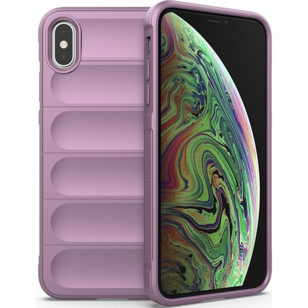 Custodia Iphone Xs Max, Custodia Protettiva In Silicone Tpu Morbido Antiurto Per Iphone Xs Max Viola-image