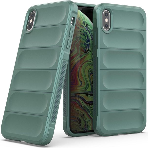 Custodia Iphone Xs Max, Custodia Protettiva In Silicone Tpu Morbido Antiurto Per Iphone Xs Max Verde-image