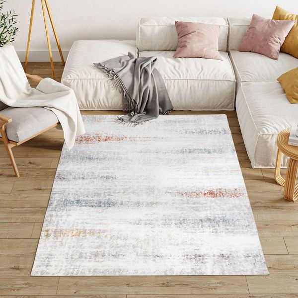Tappeto Soggiorno Camera Da Letto Design Moderno Shaggy Pelo Alto Pelo Lungo Colorato Grigio ÖKotex 160 X 220 Cm-image