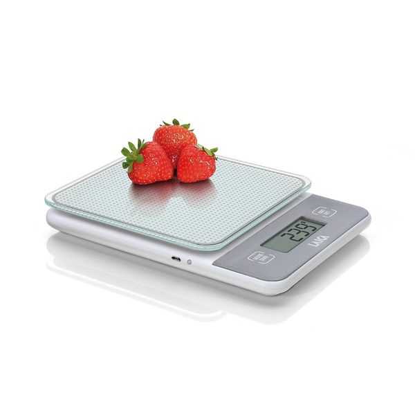 Laica KS1320 Bilancia Da Cucina Elettronica 5Kg Bianca Ricaricabile Vetro Touch-image