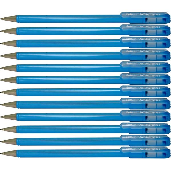 Pentel - Penna A Sfera Pentel Bk77Ab Anti -BACT BK77AB F Nero | 12 Pezzi-image