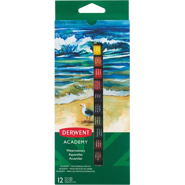 Derwent - Aquarelverf Derwent Academy Ass | Blow A 12 Pezzi-image