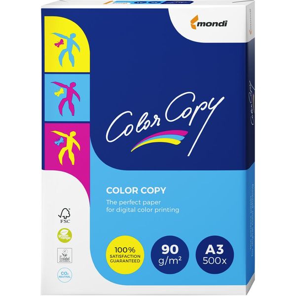 Mondi 2100005106 Mondi Carta Multifunzione Copia A Colori, A3, 90 G/M², Bianco-image