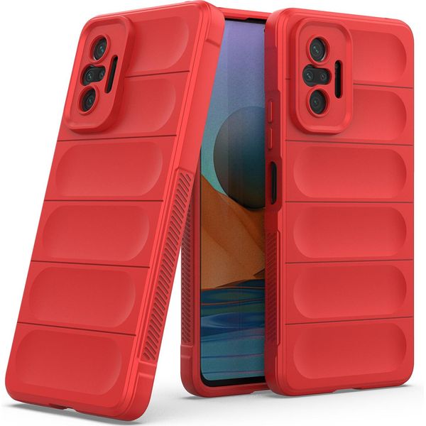Custodia Redmi Note 10 Pro, Custodia Protettiva In Silicone Tpu Morbido Antiurto Per Xiaomi Redmi Note 10 Pro/10 Pro Max Rosso-image
