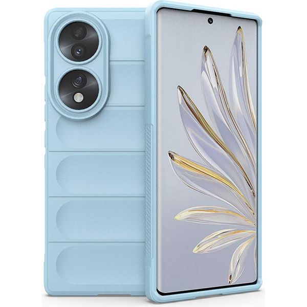 Honor 70 Custodia, Custodia Protettiva In Silicone Tpu Morbido Antiurto Per Honor 70 Blu-image
