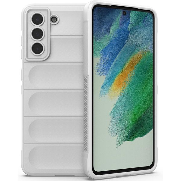 Custodia Galaxy S21 Fe 5G, Custodia Protettiva In Silicone Tpu Morbido Antiurto Per Samsung Galaxy S21 Fe 5G Bianco-image