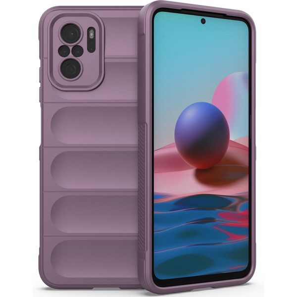 Custodia Redmi Note 10, Custodia Protettiva In Silicone Tpu Morbido Antiurto Per Xiaomi Redmi Note 10 4G/Note10S Viola-image