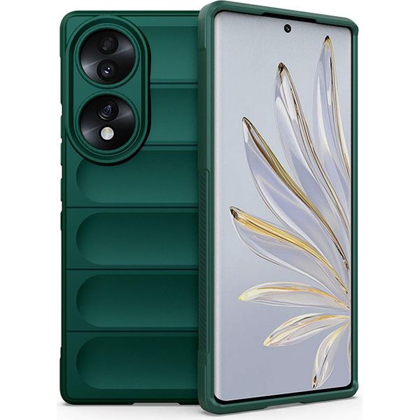 Honor 70 Custodia, Custodia Protettiva In Silicone Tpu Morbido Antiurto Per Honor 70 Verde-image