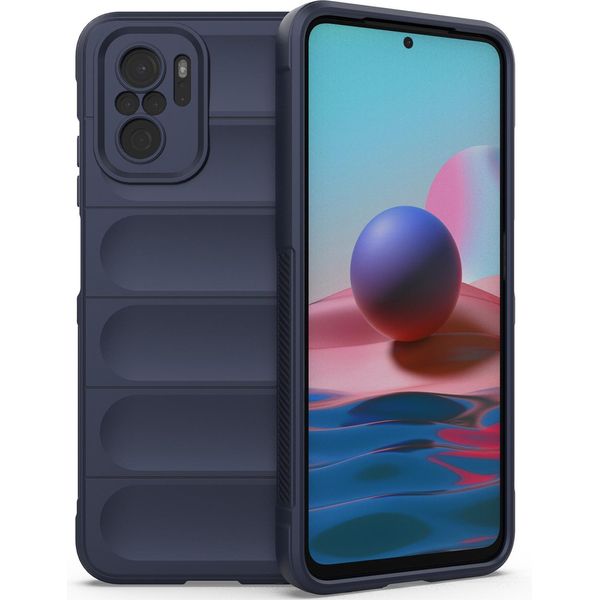 Custodia Redmi Note 10, Custodia Protettiva In Silicone Tpu Morbido Antiurto Per Xiaomi Redmi Note 10 4G/Note10S Blu Scuro-image
