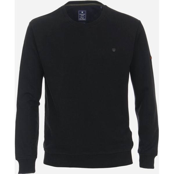 Redmond Felpa Uomo Casual Manica Lunga Girocollo Regular Fit Cotone Misto Antracite 3XL-image