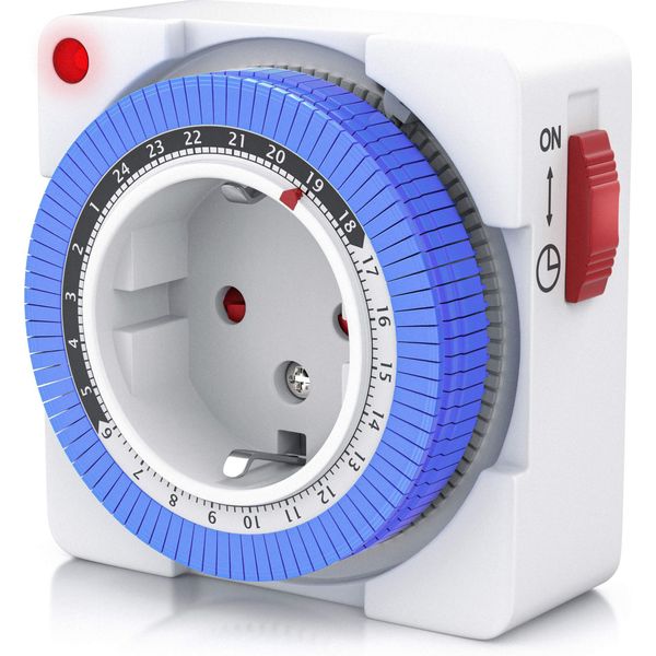 Bearware Timer Compatto 24H Intervalli Di Tempo Di 15 Min. / Blocco Di Sicurezza Per Bambini-image