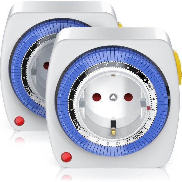Bearware Timer 2X 24H Intervalli Di Tempo Di 15 Min. / Blocco Di Sicurezza Per Bambini-image