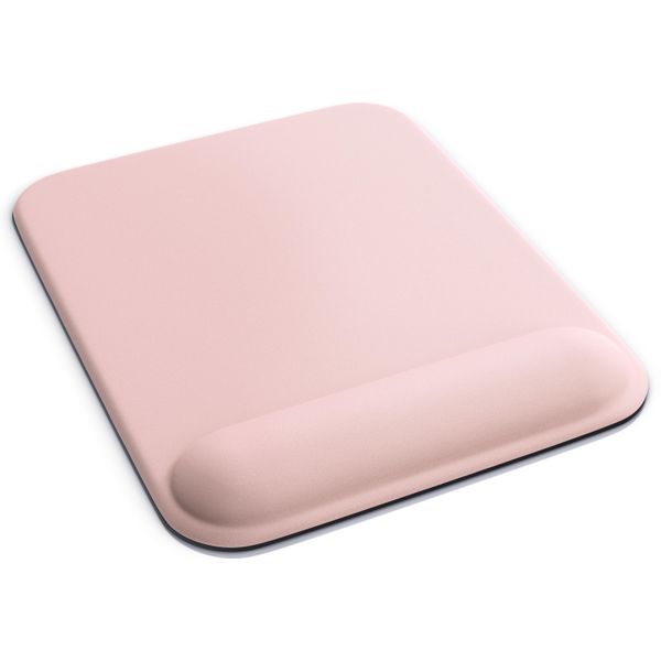 Tappetino Per Mouse Da Gioco Csl, Tappetino Per Mouse Da Ufficio Con Cuscino In Gel E Poggiapolsi, 22,5 X 28 Cm, Rosa-image
