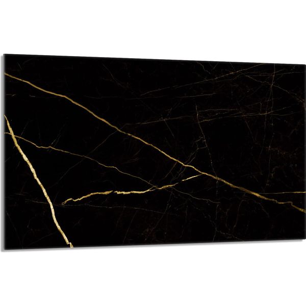 Piastra Di Copertura Del Piano Cottura 80X52Cm 1 Pezzo Di Copertura Del Piano Cottura In Ceramica, Marmo Dorato-image
