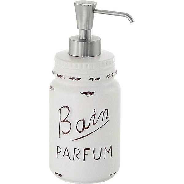 Dosasapone Liquido Da Appoggio In Ceramica Bianca Decorata | Cindy-image