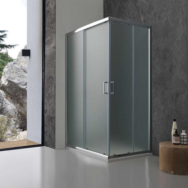 Box Doccia 70X100 Cm Cristallo Opaco Ante Scorrevoli | Giada-image