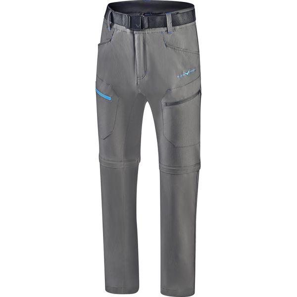 Black Crevice - Pantaloni Da Trekking Da Uomo Con Gambe Staccabili - Zip-Off | Colore: Grigio | Taglia: M-image