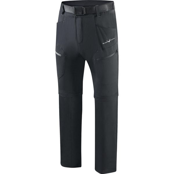 Black Crevice - Pantaloni Da Trekking Da Uomo Con Gambe Staccabili - Zip-Off | Colore: Nero | Taglia: Xxl-image