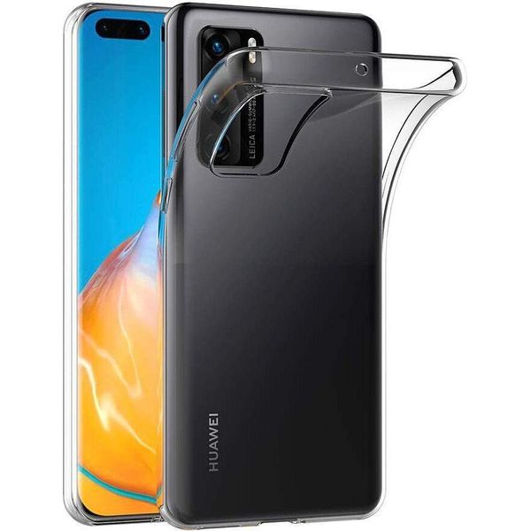 Huawei P40 Case, Sottile Trasparente Morbido Tpu Custodia Protettiva Per Huawei P40-image