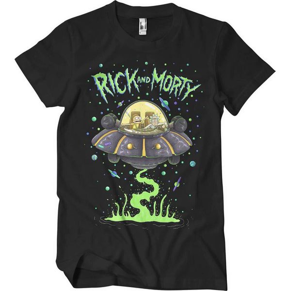Maglietta Rick And Morty - Astronave (Schwarz) L-image