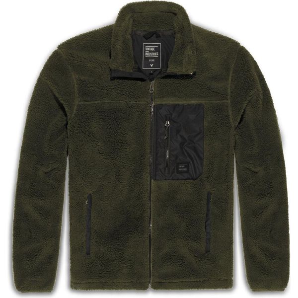 Vintage Industries Kodi Sherpa Fleece Jacket, Oliva, S-image