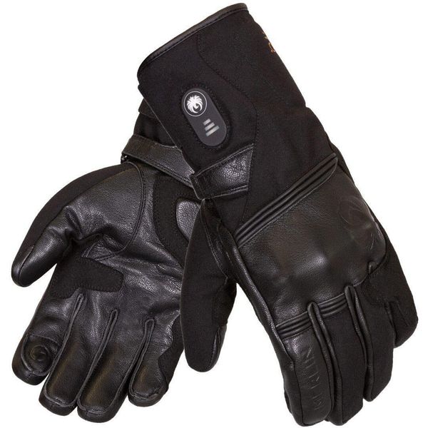 Guanti Da Moto Riscaldati Merlin Longdon Heritage D3O, Nero, M-image