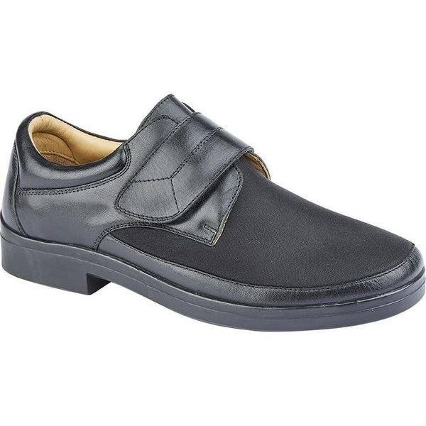 Roamers - Scarpe Da Uomo, Pelle DF2039 (42 Eu) (Nero)-image