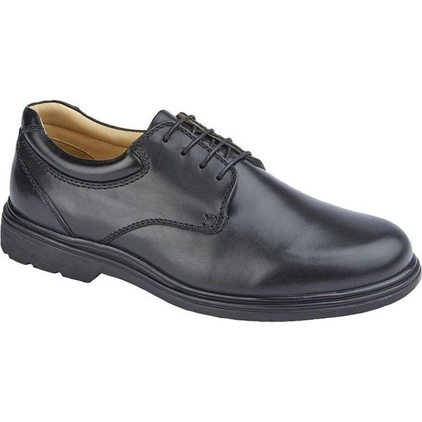 Roamers - Scarpe Da Uomo In Pelle DF2040 (42 Eu Extra Large) (Nero)-image