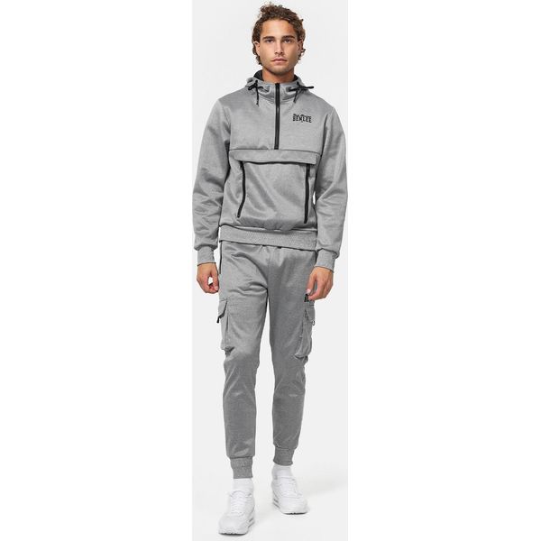 Tuta Da Uomo Con Cappuccio Slim Fit Moorpark Marl Grigio/Nero S Benlee-image