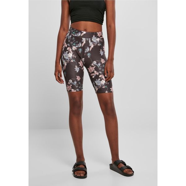 Urban Classics TB4791 | Pantaloncini Da Ciclismo Soft Aop Da Donna - Colore: Blacksoftflower - Taglia: Xs-image