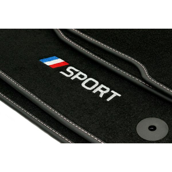 Set Di Tappetini In Velluto Sport Per Citroen C4 Ii (2010-2018) - Vestibilità Perfetta - Nuovo-image