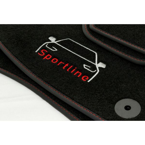 Set Di Tappetini In Velluto Sportline Per Audi Q5 Ii Fy (Dal 2017) - Adattamento Perfetto-image