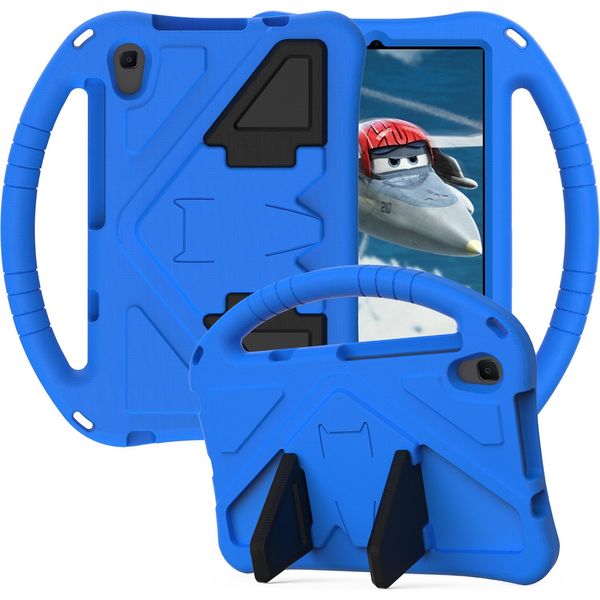 Custodia Per Bambini Per Huawei Mediapad M5 Lite 8.0", Eva Lightweight Shockproof Foldable Stand, Kids Handle Protective Cover Blu"-image