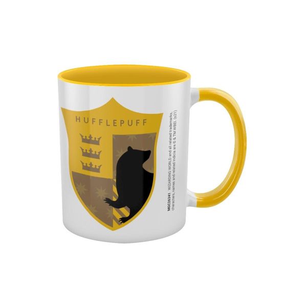 Harry Potter - Tazza Da Caffè "Orgoglio Della Casa Hufflepuff"", Interno Bicolore PM3872 (Taglia Unica) (Giallo/Bianco/Nero)"-image