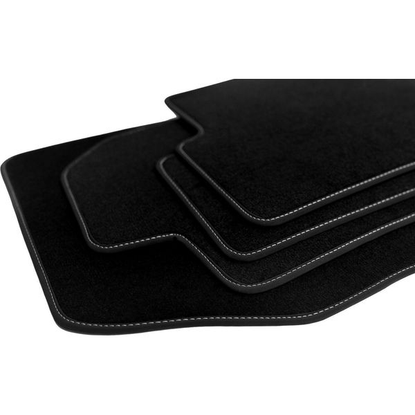 Velour FußMatte Satz FüR Porsche Cayenne Iii (Ab 17)-Premium QualitäT -Passgenau-image