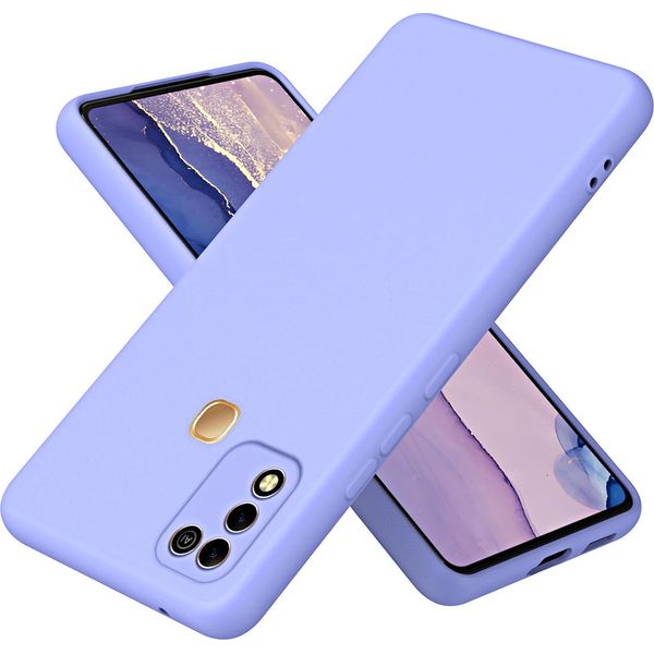 Custodia Infinix Hot 11 Play, Custodia Protettiva Morbida In Silicone Liquido Per Infinix Hot 11 Play / Hot 10 Purple-image