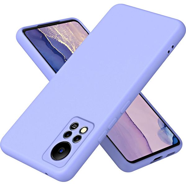 Custodia Infinix Hot 11S Nfc, Custodia Per Cellulare In Silicone Liquido Custodia Protettiva Antiurto E Antigraffio Per Infinix Hot 11S Nfc Viola-image