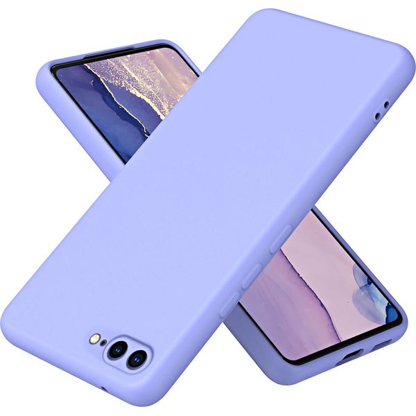 Custodia Iphone 8 Plus / 7 Plus, Custodia Protettiva Morbida In Silicone Liquido Per Iphone 8 Plus / 7 Plus Viola-image