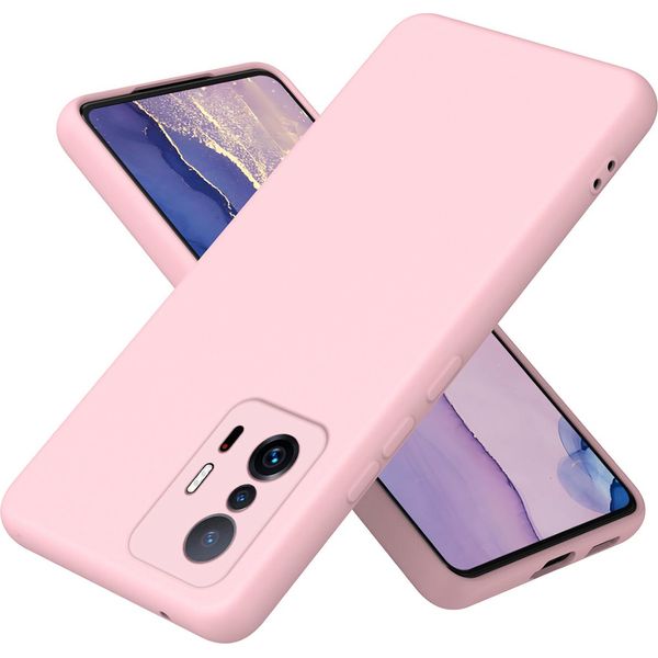 Custodia Xiaomi 11T / 11T Pro, Custodia Protettiva Morbida In Silicone Liquido Per Xiaomi 11T / Xiaomi 11T Pro Rosa-image