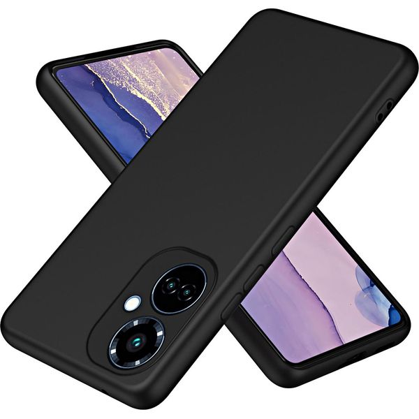 Tecno Camon 19 Pro Case, Custodia In Silicone Liquido Per Telefoni Cellulari Custodia Protettiva Antiurto E Antigraffio Per Tecno Camon 19 / 19 Pro Nero-image