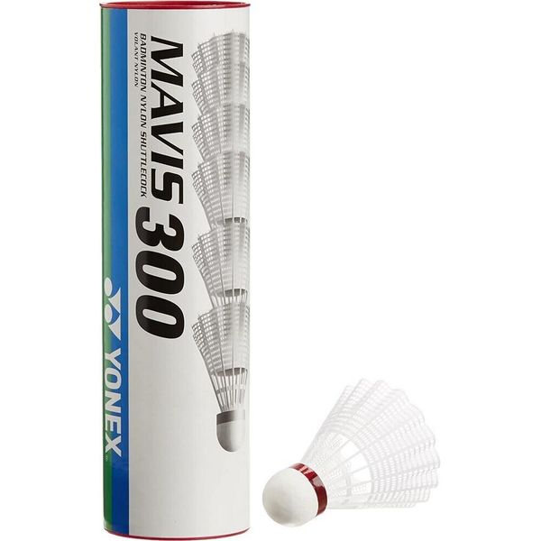 Yonex - Volano "Mavis 300"" Confezione Da 6 CS362 (Taglia Unica) (Bianco/Rosso)"-image
