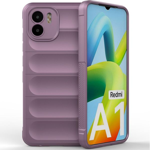 Xiaomi Redmi A1 Custodia, Custodia Protettiva In Silicone Tpu Morbido Antiurto Per Xiaomi Redmi A1 Viola-image
