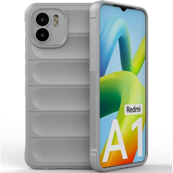 Xiaomi Redmi A1 Custodia, Custodia Protettiva In Silicone Tpu Morbido Antiurto Per Xiaomi Redmi A1 Grigio-image
