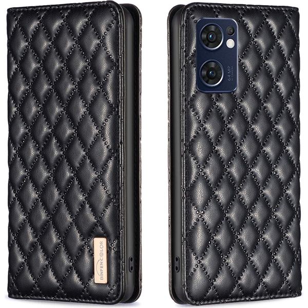 Oppo Reno7 5G / Find X5 Lite Case, Elegante Bookstyle Flip Custodia In Pelle Con Supporto Per Oppo Reno7 5G / Find X5 Lite Nero-image