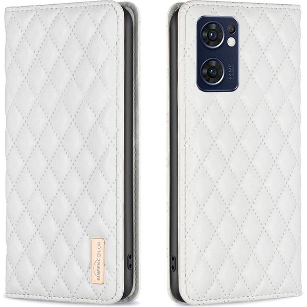 Oppo Reno7 5G / Find X5 Lite Case, Elegante Bookstyle Flip Custodia In Pelle Con Supporto Per Oppo Reno7 5G / Find X5 Lite Bianco-image